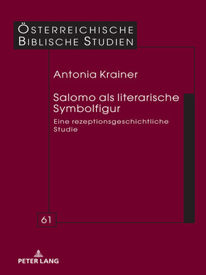 cover image of Salomo als literarische Symbolfigur